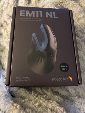 EM11 NL Ergonomic Vertical Mouse - Black/Blue